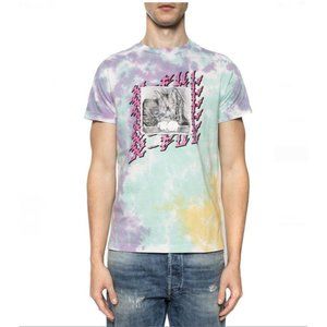 $128 Diesel Men’s T-Daria M T-Shirt Short Sleeves Tie Dye Size S